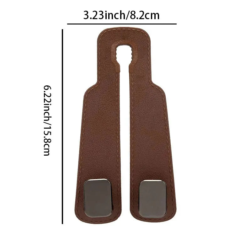 Car Headrest Hooks Hanger for Bags Seat Back Organizer Holder Clips Auto Fastener Hoo alternate view