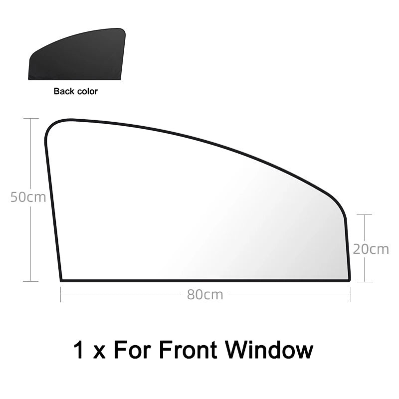 Car Side Window Sun Shade | Magnetic UV Protection Curtains for Privacy and Heat Reducti detail view