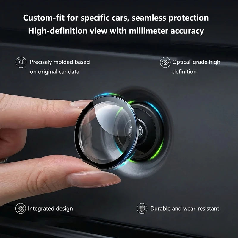 Universal Car Camera Lens Protector 2PCS Rear View Backup Camera Cover 360° Camera Protection Anti Scratch Waterproof