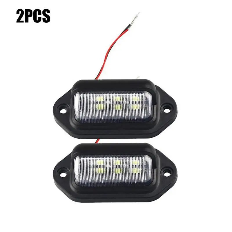 2PCS 6 LED Car License Number Plate Light For SUV Truck Trailer Van Tag Step Lamp Whi alternate view