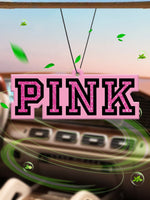 Pink Diamond Pattern Hilton Hotel Lobby Fragrance Non-Toxic Car Air Freshener (Sea Salt and Aloe Vera) Car Air Freshener, Infused with Essential Oils | Lasted More Than 60 Days |   Car Vent Clip Fragrance Box Refill, Ifra Saf