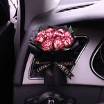 Fresh Flowers Mini Dried Flowers Bouquet for Car Air Vent Clips, Car Air Outlet Perfume Decoration, Air Fresheners Accessories