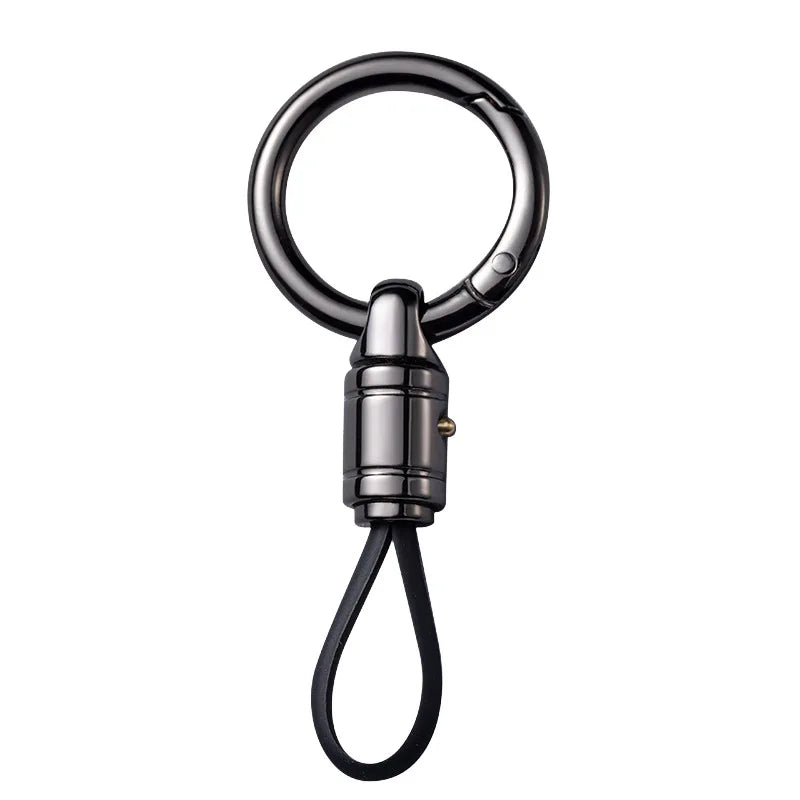 Car Key Chain Pendant Metal Simple Key Chain Men's Waist Hanging Buckle Ring Pendant lifestyle view