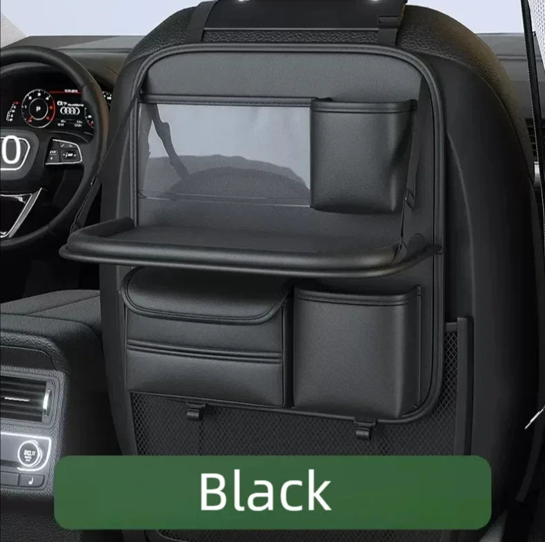 Car Seat Back Organizer with Foldable Table Board