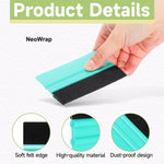 Felt Edge Squeegee Window Tinting Tool Car Vinyl Wrap Scraper Plastic Spatula Scratch Free Film DIY Squeegee Wallpaper Smoothing