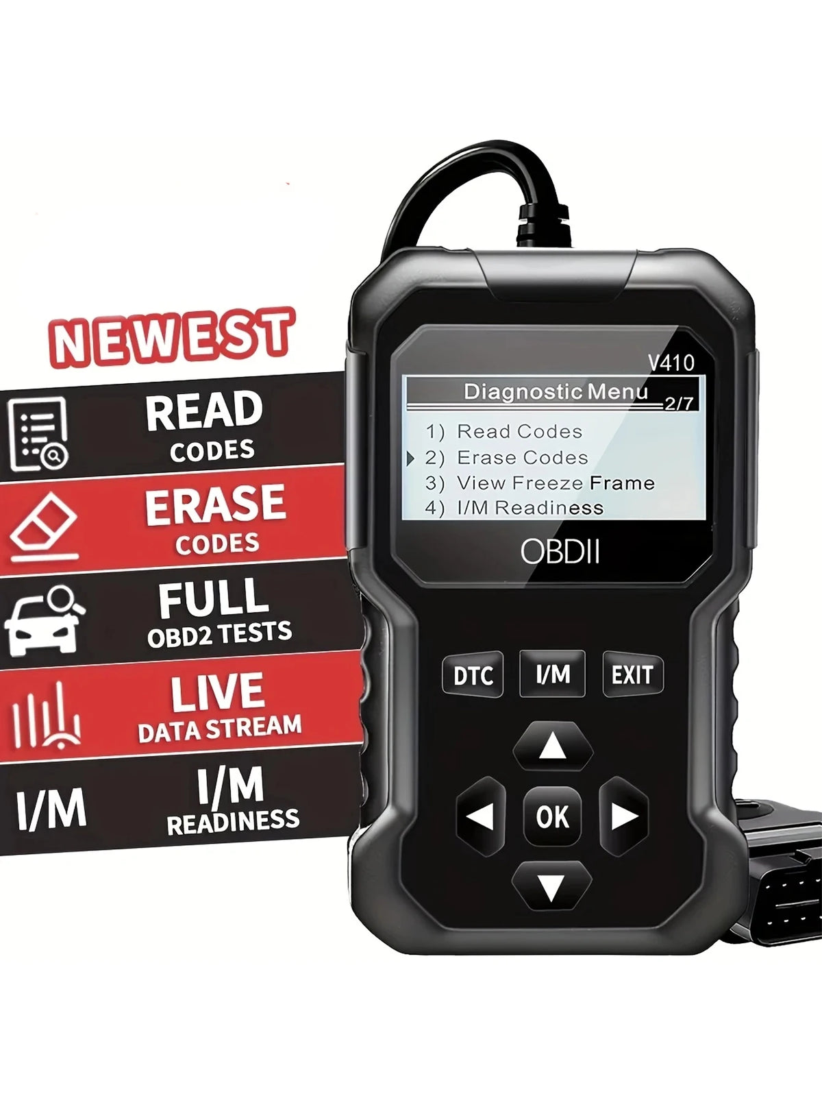 Obd2 Automotive Scanner diagnostic tool, engine fault recognizer. Diagnose all obd proto detail view