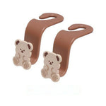 Cartoon Teddy Bear Car Seat Hooks additional angle