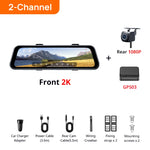 70mai S410 Rearview Dash Cam | 9.35-Inch Touch Screen Dual 2K+1080P Car DVR lifestyle view