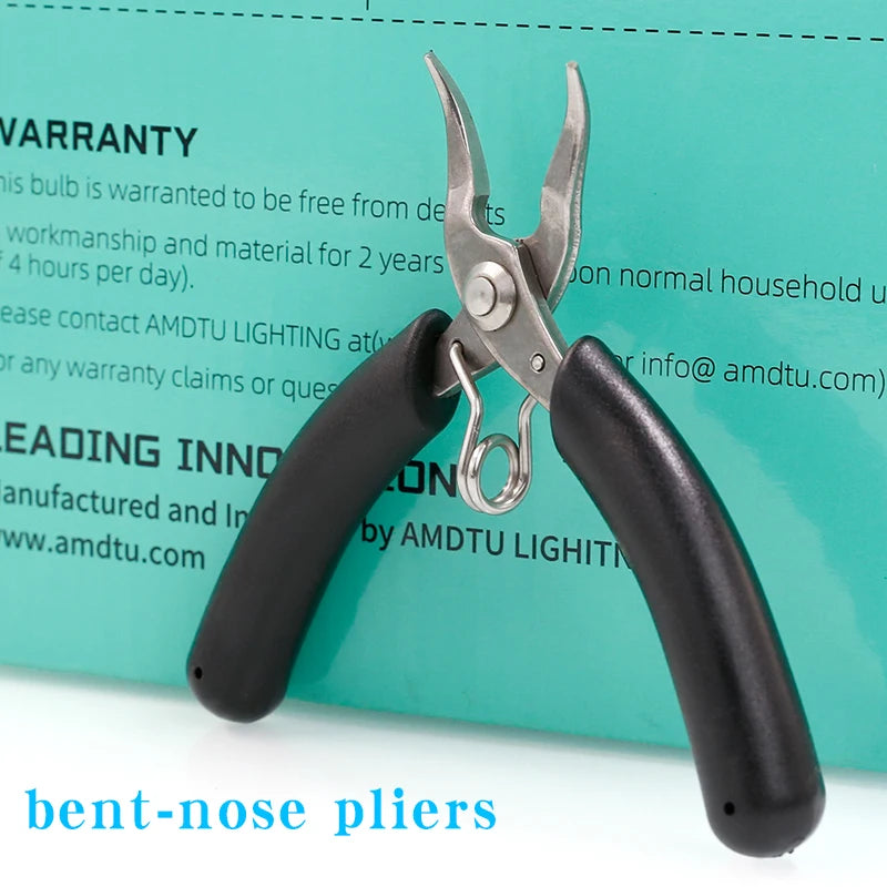 YTH-501 Stainless Steel Palm Grip Toothless Needle Nose Pliers, 4-inch Mini Flat Pl additional angle
