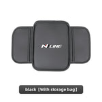 Car Armrest Pad Center Console Arm Rest Box Cover Protective Mat For Hyundai NLine I30 I20 I10 Venue Veloster Tucson Accent Kona