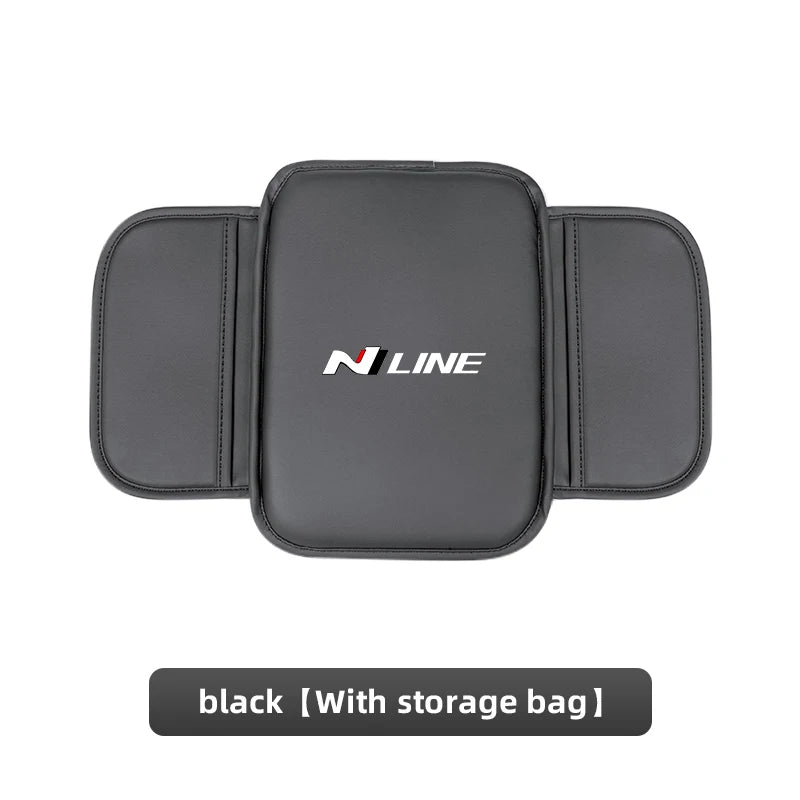 Car Armrest Pad Center Console Arm Rest Box Cover Protective Mat For Hyundai NLine I30 I20 I10 Venue Veloster Tucson Accent Kona