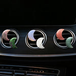 Crescent Moon Car Air Vent Clip Cute Ornament For Women Auto Air Outlet Interior Decoration Accessory