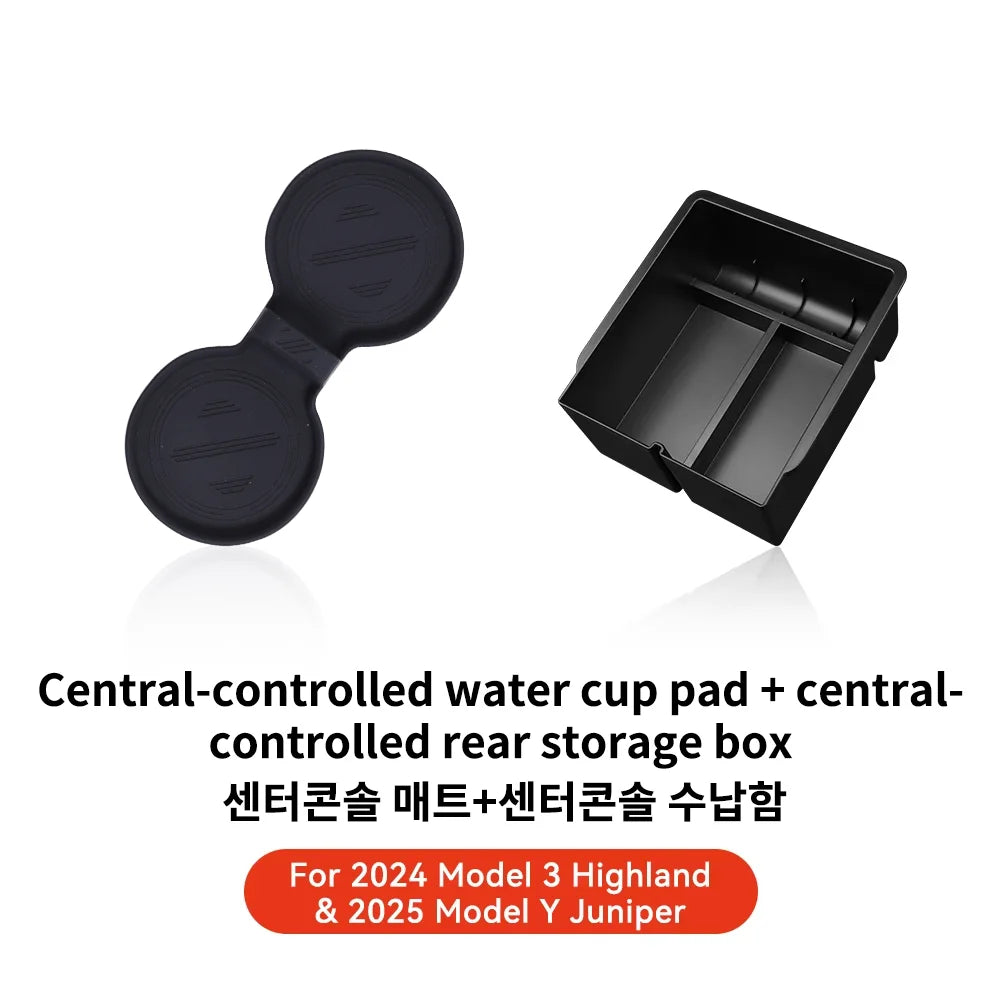 YZ Tesla Model 3 Highland 2024 Model Y Juniper 2025 Storage Box Center Armrest Hidd additional angle