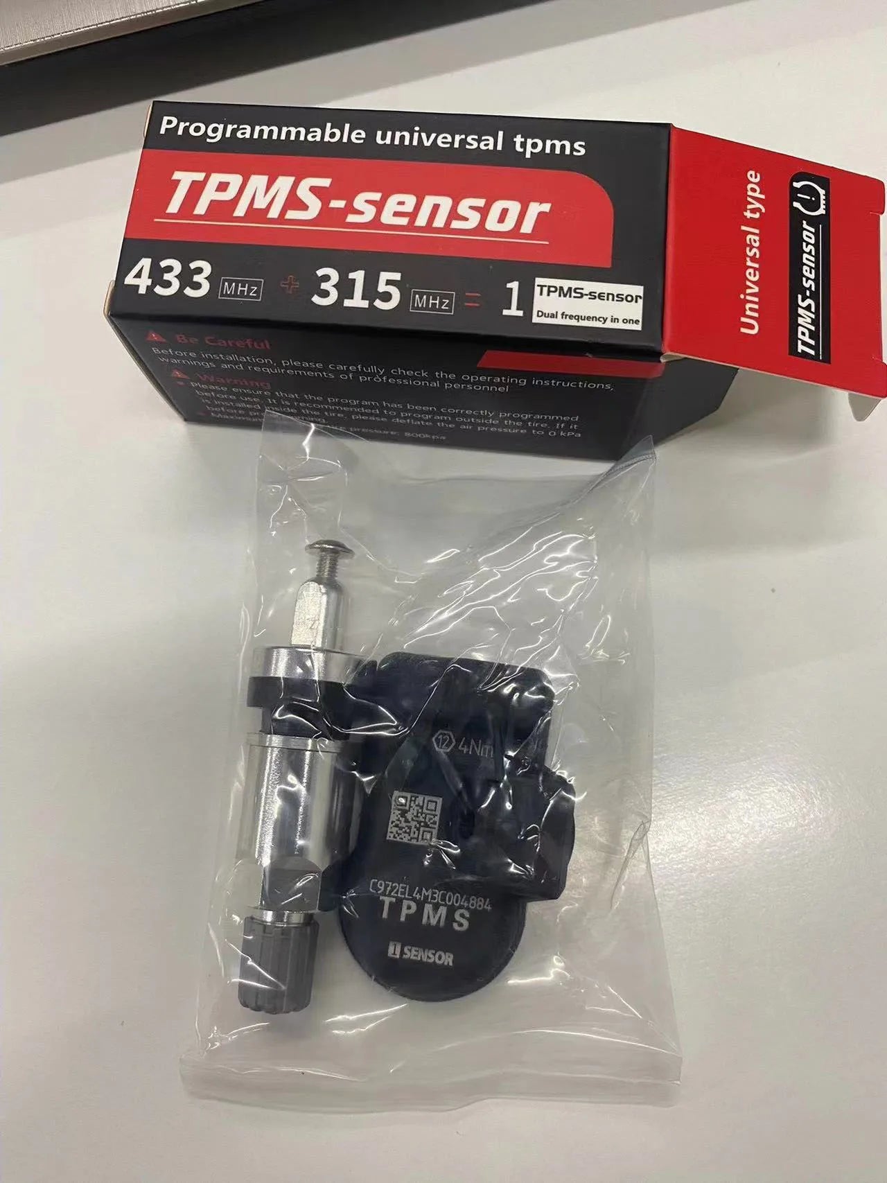 Programmable TPMS Sensors 2 in 1 433MHz+315MHz | Multi-Tool Programming Support detail view