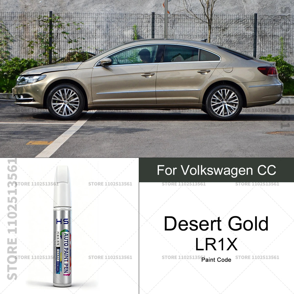Car Paint Repair Pen For Volkswagen CC Touch Up Scratch Remover DIY Auto Accessories Y close-up view
