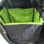 CAWAYI KENNEL Dog Car Seat Cover | Pet Carrier Travel Mat for Back Seat Hammock close-up view