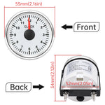 52mm Waterproof Clock Gauge 0-12 Hours | Red Blue White Backlight Hourmeter for Car Tr close-up view