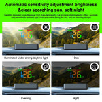 LED Car Speedometer HUD Windshield Display | GPS Head-Up Projector with Compass and Ov close-up view