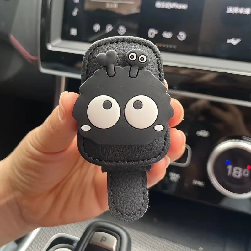1pcs Car Glasses Clip Coal Ball Car Sunshade Storage Rack Multi functional Creative Magnetic Car Sun