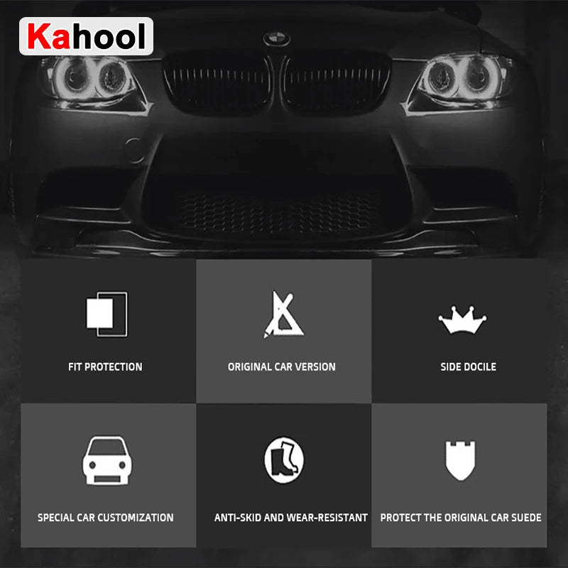 KAHOOL Custom Car Floor Mats For KIA Soul Auto Carpets Foot Coche Accessorie