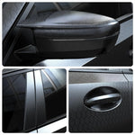 Forged Carbon Fiber Vinyl Wrap Black Cosmic Hex Glossy Ghost Car Vinyl Film For Aut additional angle