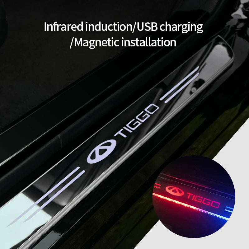 Suitable For Chery Tiggo 1 2 3 4 5 7 8 PRO Car Welcome Pedal Light Streamer Atmospher alternate view