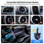 TOPK Car Phone Holder Mount | Air Vent Hands-Free Cradle for 4 to 7 Inch Phones additional angle