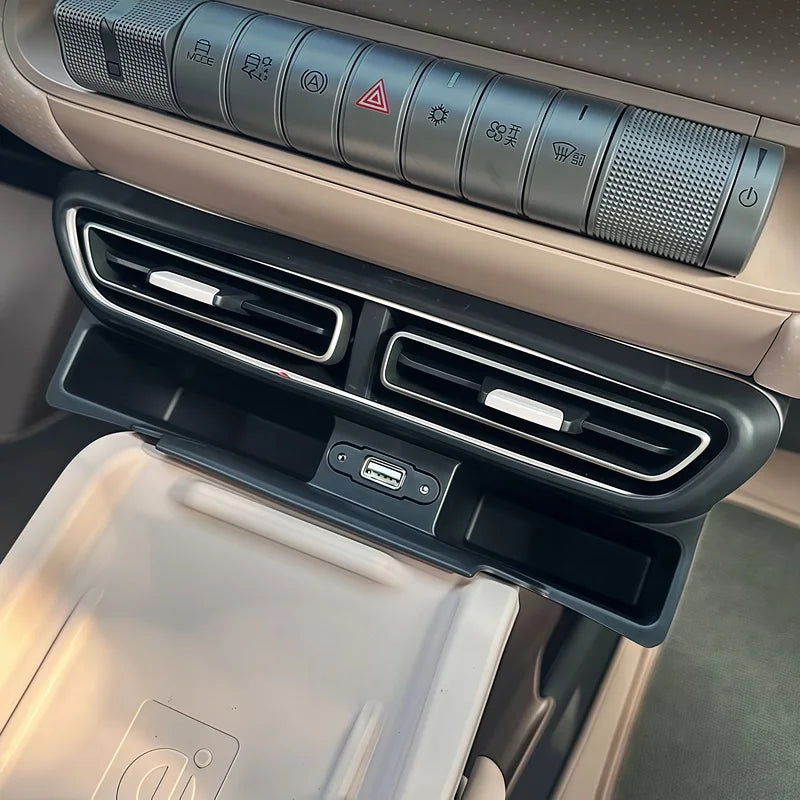 Car Air Vent Storage Box Fit for BYD Seagull Central Storage Box Storage Box Interior alternate view