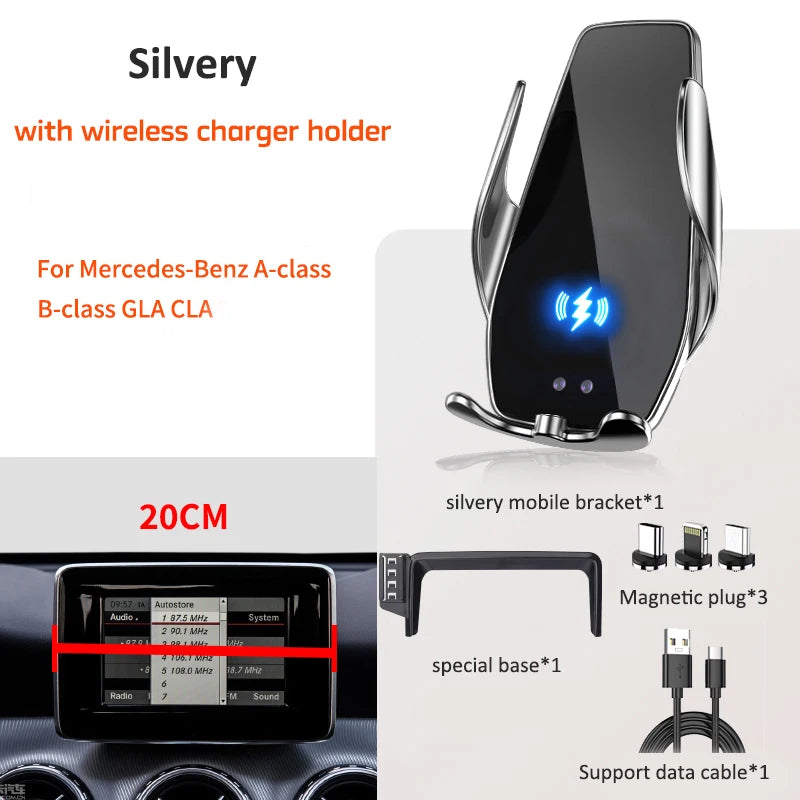 Car Phone Holder for Mercedes-Benz W176 W242 W246 A-Class B-Class C117 X156 GLA CLA | close-up view