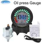 52mm Digital Car Gauge Set | AFR Tachometer Voltmeter Boost Vacuum Water Temp Oil Temp O detail view