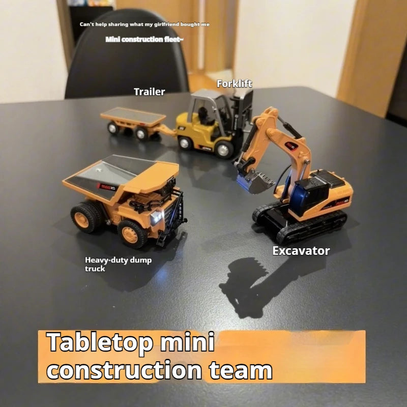 1:64 Metal Remote Control Engineering Car Set