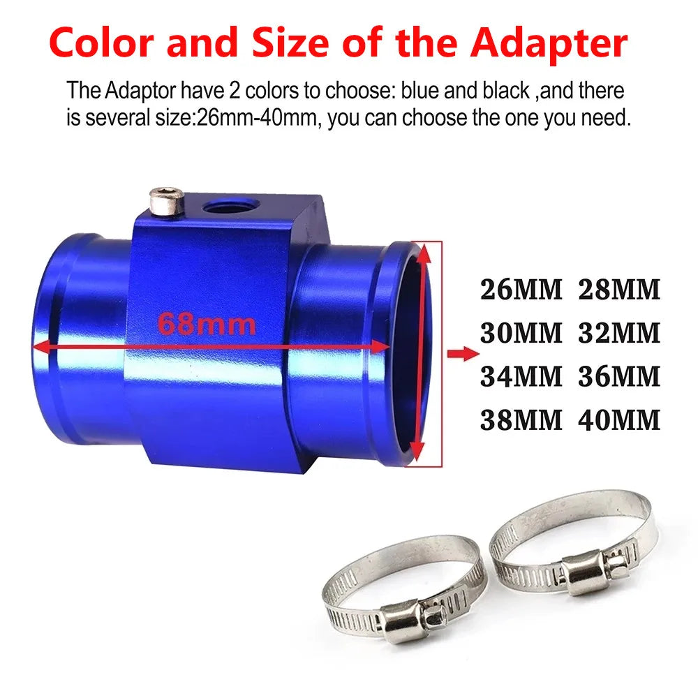12V/24V LCD Digital Water Temp Gauge with Sensor and Adapter Joint | Car Modificati additional angle