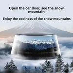 Snow Mountain Smart Car Fragrance Diffuser Rechargeable Mist Diffuser Auto Freshener Car Air Cloud RGB Interior Light Air W J5V6