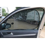 2Pcs Durable Reflector Car Sun Shades Front Rear Window Shield Screen Sunshades Cover Windscreen UV Protection Mesh Visor