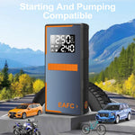 Portable Tire Inflator 12V Car Jump Starter 4 In 1