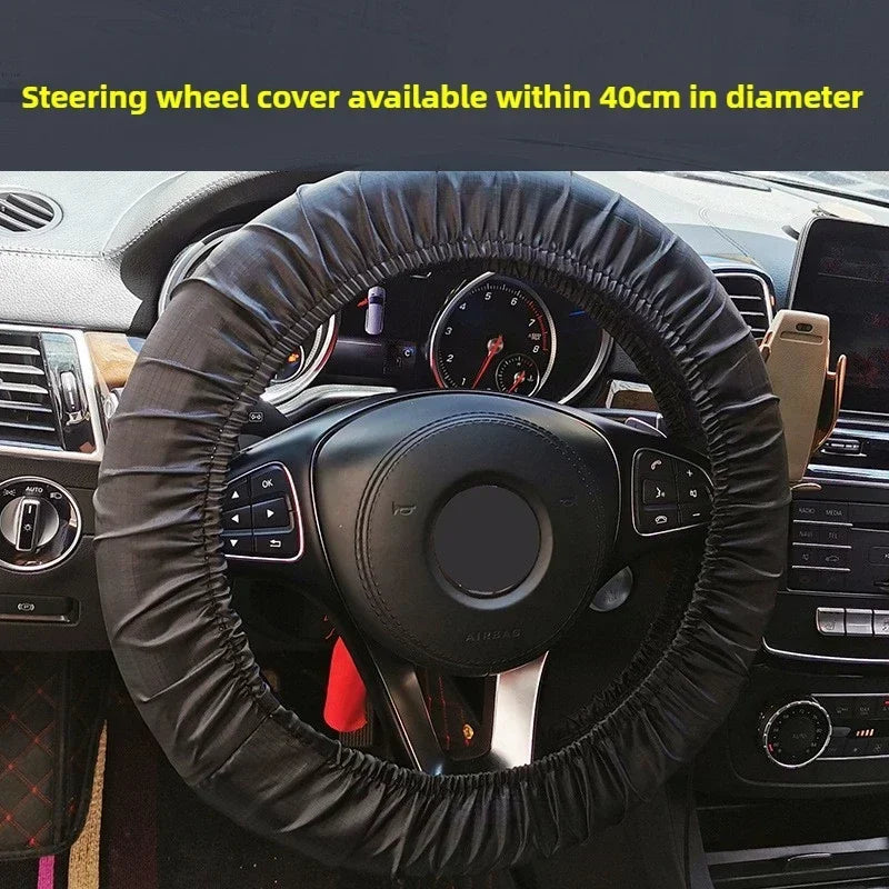 Waterproof Car Seat Cover for Front Rear Seats Dustproof Steering Wheel Trunk Mat additional angle
