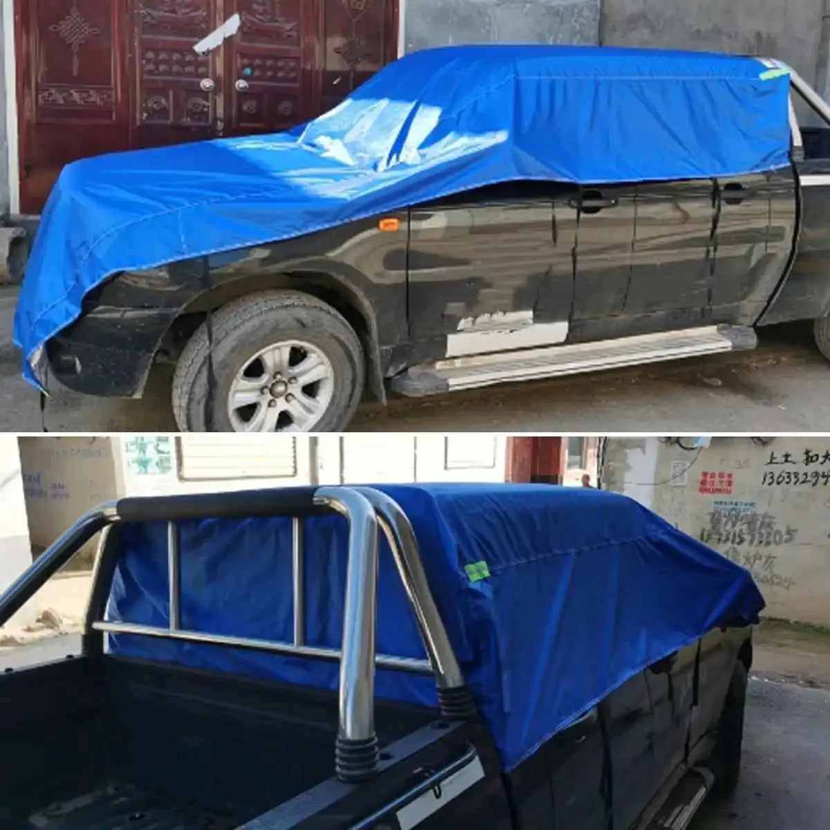 Waterproof Car Half Cover | All-Weather Protection for Sedan SUV Hatchback Pickup Tru alternate view