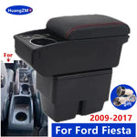 For Ford Fiesta Armrest Box For Ford Fiesta MK7 Car Armrest 2009-2017 Storage Box Interior Dedicated Retrofit Car Accessories