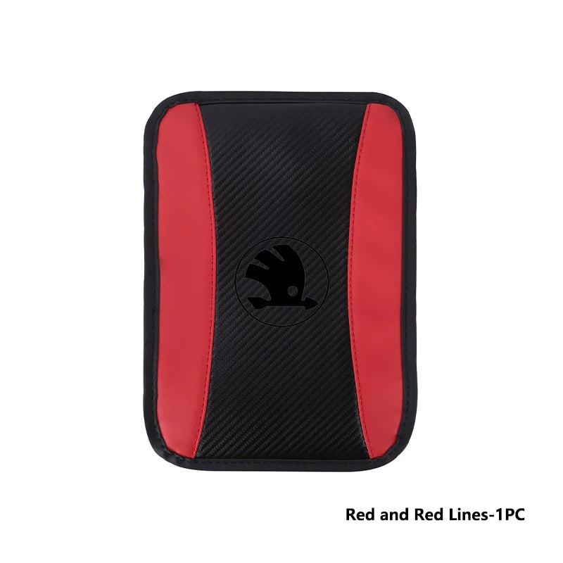 For Skoda Car Armrest Mat Center Console Arm Rest Protection Cushion Kamiq Karoq Octavia 2 3 Rapid Scala Kami Fabia VII VRS