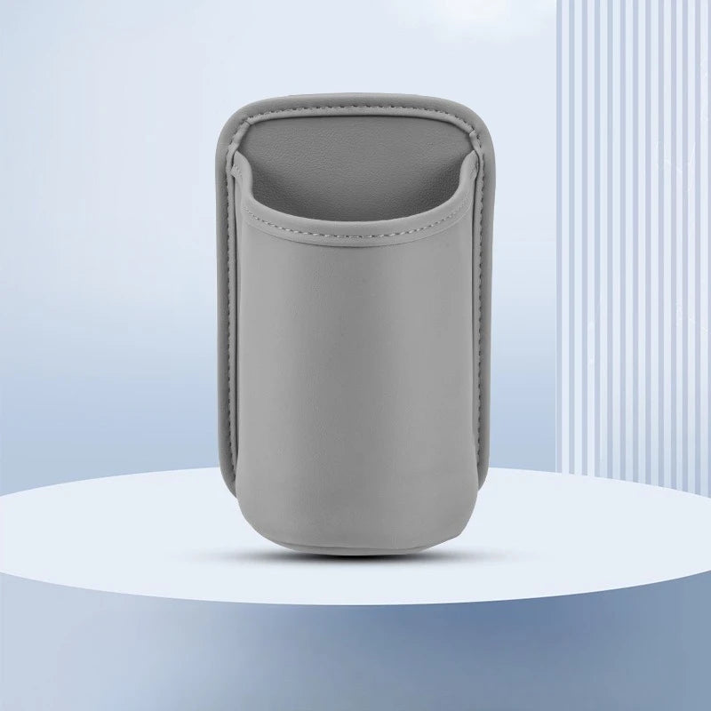 Faux Leather Car Cup Holder | Vehicle Water Cup Clip and Multifunctional Storage Box alternate view