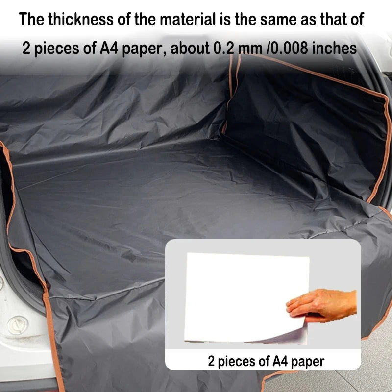 SUV Cargo Liner - Waterproof Trunk Seat Cover for Back Cargo Area, Universal Fit additional angle