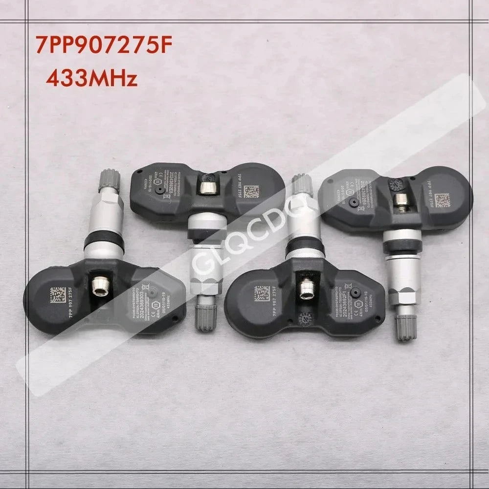 4 PCS Car Tire Pressure Monitor Sensor TPMS 7PP907275F | Compatible with Audi, Porsche, VW, Bentley,