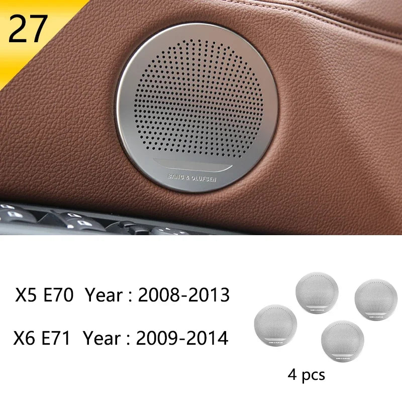 Car Styling For BMW X5 X6 E70 E71 Console Gearshift Frame Decorative Trim Strips Stai lifestyle view