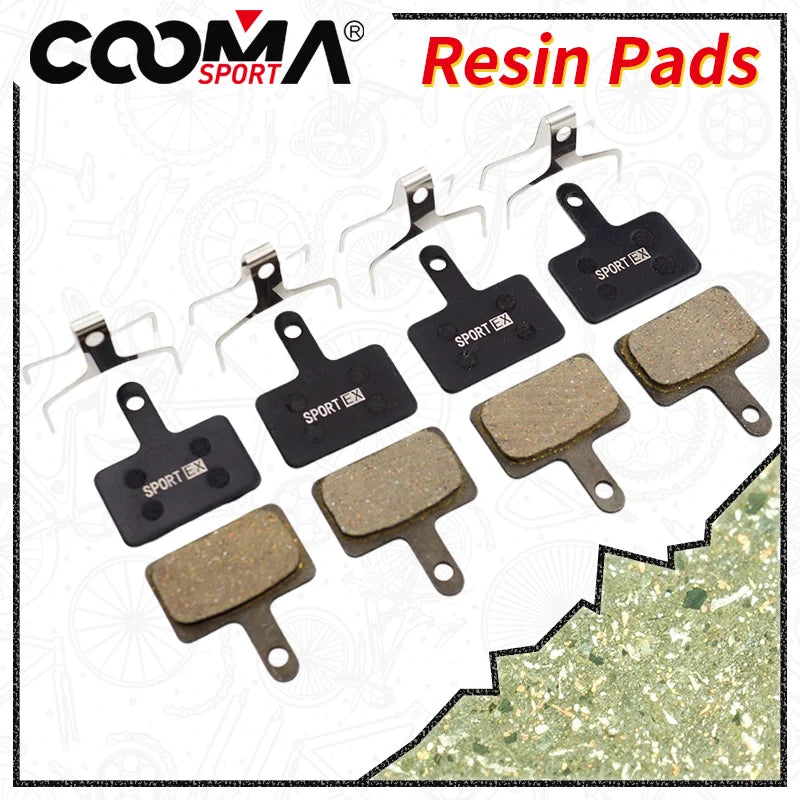 4 Pairs Semi-Metallic Disc Brake Pads for HD-M520 M521 M510 M500 M501 M352 M350 M351 M330 M301 Calip