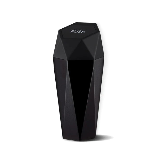 Portable Car Trash Can with Lid, Leak-proof Mini Garbage Bin detail view