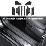 AB Pillar Threshold Strip for Tesla Model Y Juniper 2025 Front Rear Door Threshold Anti-kick Pad Pro