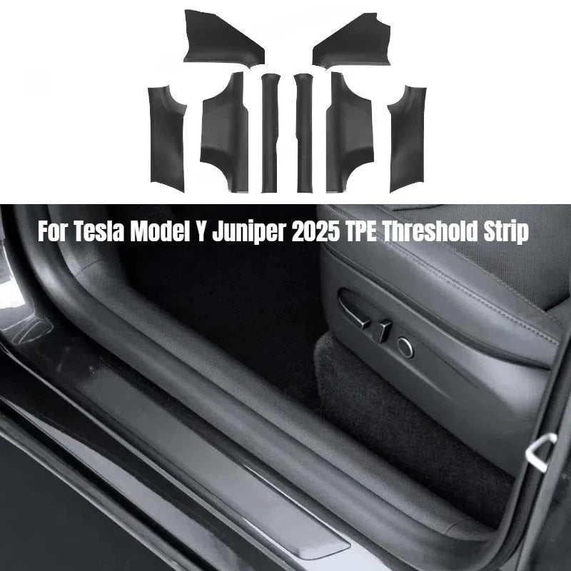 AB Pillar Threshold Strip for Tesla Model Y Juniper 2025 Front Rear Door Threshold Anti-kick Pad Pro
