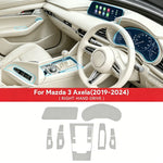 For Mazda 3 Axela 2019-2024 Car Interior Film Center Console Navigation Screen Gear TPU Transparent Protective Film