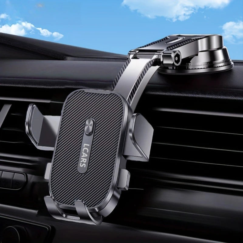 Lcars Car Dashboard Phone Navigation Mount, Adjustable Car Phone Suction Cup Holder, Enhance Your Driving Experience, Compatible with Most Smartphones