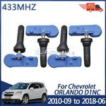 4PCS 433MHz Tire Pressure Monitoring Sensor TPMS Sensor for Chevrolet Orlando 2010-2018 13581561
